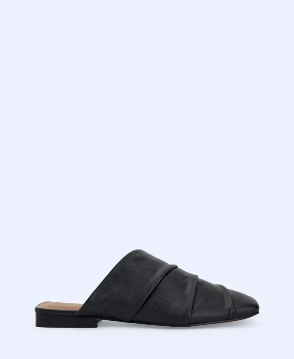 Adolfo Dominguez Chaussures*Babouches Drapees A Talon Noir