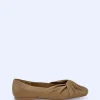 Adolfo Dominguez Chaussures*Ballerines En Cuir Nappa Camel