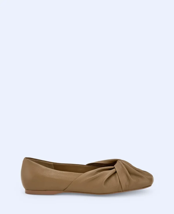 Adolfo Dominguez Chaussures*Ballerines En Cuir Nappa Camel