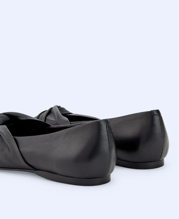 Adolfo Dominguez Chaussures*Ballerines En Cuir Nappa Noir