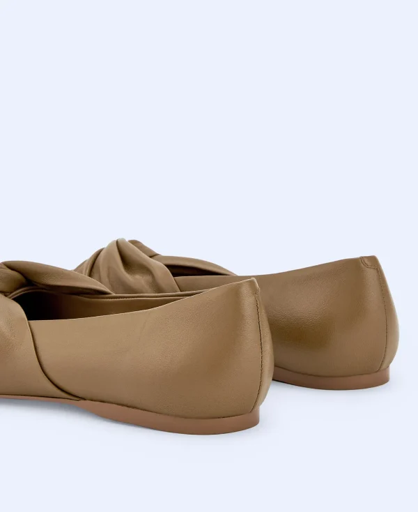 Adolfo Dominguez Chaussures*Ballerines En Cuir Nappa Camel