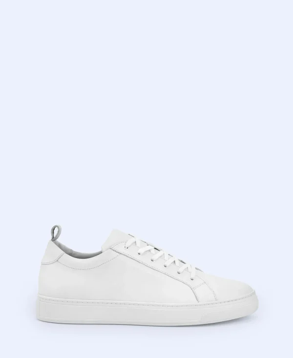 Adolfo Dominguez Chaussures*Baskets Basiques En Cuir Blanc