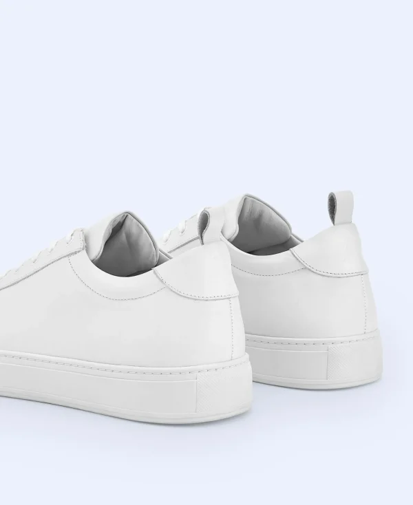 Adolfo Dominguez Chaussures*Baskets Basiques En Cuir Blanc