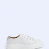 Adolfo Dominguez Chaussures*Baskets Basiques En Cuir Responsable Blanc