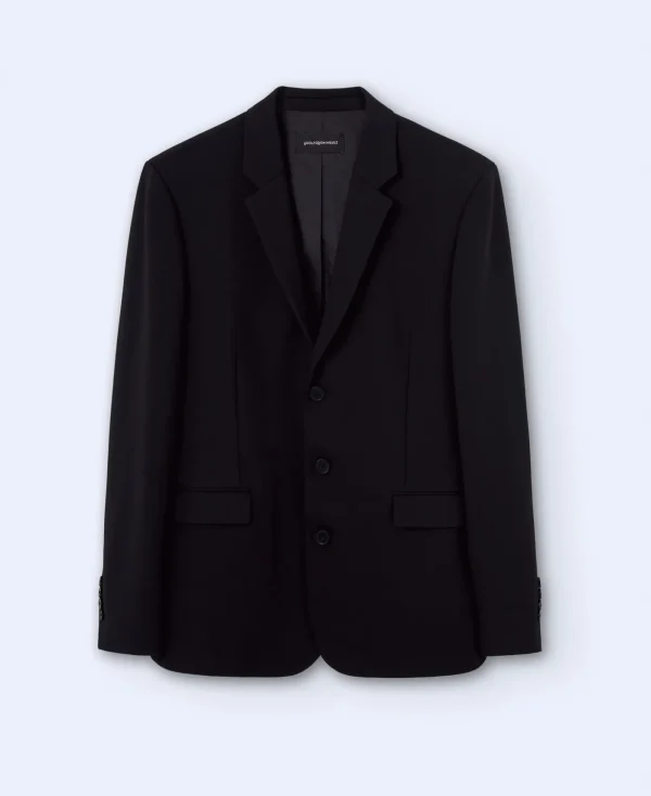 Adolfo Dominguez Vêtements D'Extérieur*Blazer Trois Boutons En Viscose Noir