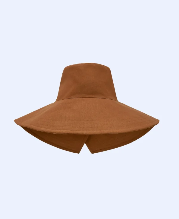 Adolfo Dominguez Chapeaux*Bob Asymetrique Terracotta