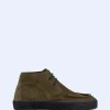 Adolfo Dominguez Chaussures*Bottine Basse En Cuir De Vachette Vert Olive