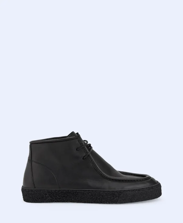 Adolfo Dominguez Chaussures*Bottine En Cuir De Vachette Noir