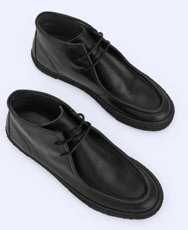 Adolfo Dominguez Chaussures*Bottine En Cuir De Vachette Noir