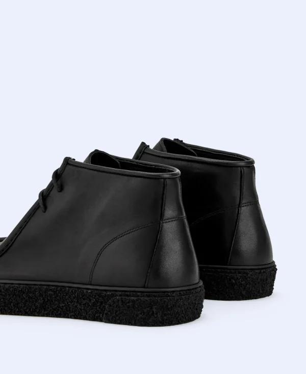 Adolfo Dominguez Chaussures*Bottine En Cuir De Vachette Noir