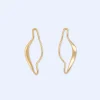 Adolfo Dominguez Bijuteria*Boucles D'Oreilles Motif Vibrer Dore