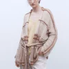 Adolfo Dominguez Maille*Cardigan A Ceinture Camel/Creme