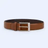 Adolfo Dominguez Ceinture*Ceinture Biseautee En Cuir Marron