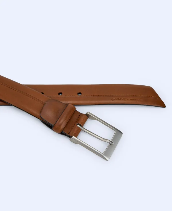 Adolfo Dominguez Ceinture*Ceinture Biseautee En Cuir Marron