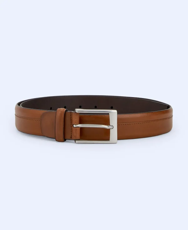 Adolfo Dominguez Ceinture*Ceinture Biseautee En Cuir Marron