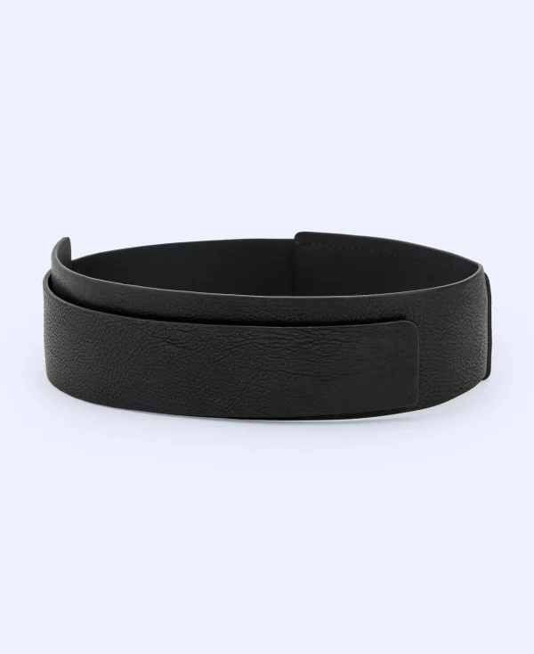 Adolfo Dominguez Ceinture*Ceinture Large En Cuir De Vachette Noir