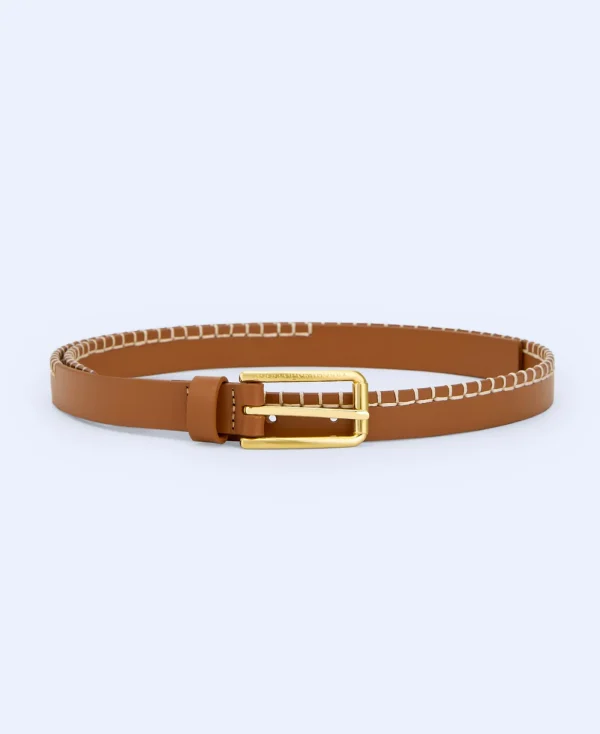 Adolfo Dominguez Ceinture*Ceinture Surpiquee En Cuir