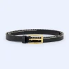 Adolfo Dominguez Ceinture*Ceinture Surpiquee En Cuir Noir