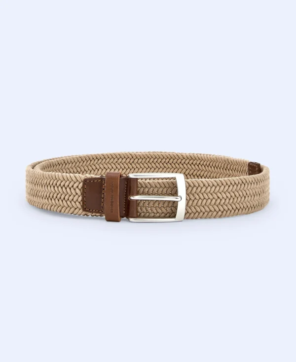 Adolfo Dominguez Ceinture*Ceinture Tressee En Cuir Et Coton Naturel