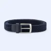 Adolfo Dominguez Ceinture*Ceinture Tressee En Cuir Et Coton Bleu Marine