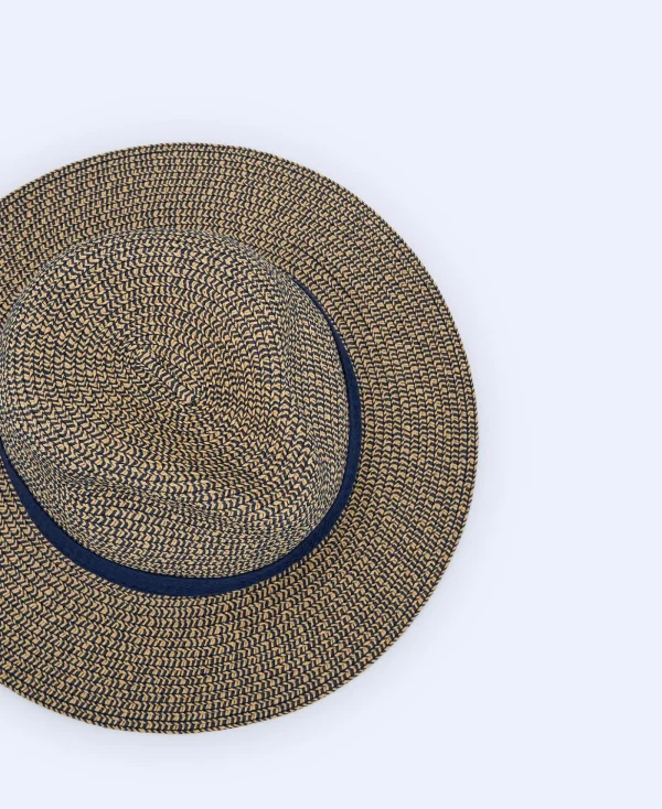 Adolfo Dominguez Chapeaux*Chapeau En Papier Responsable Bleu Marine