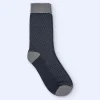 Adolfo Dominguez Chaussettes*Chaussettes A Motif De Chevrons Bleu