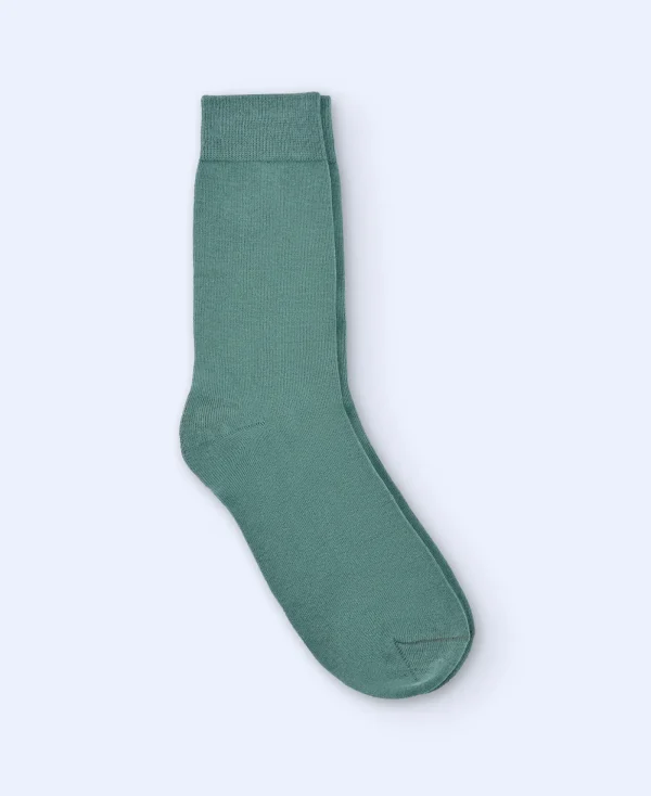 Adolfo Dominguez Chaussettes*Chaussettes Basiques A Logo Imprime Bleu Vert