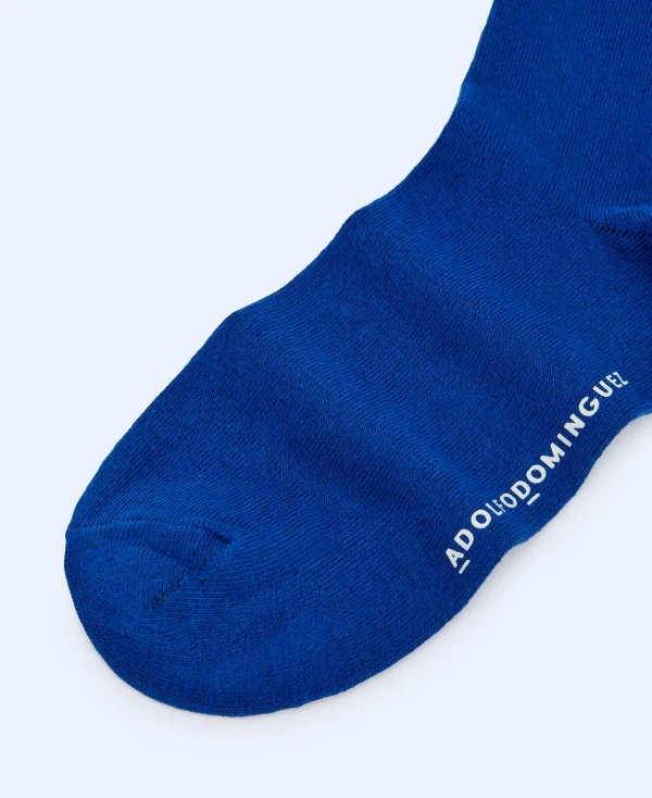 Adolfo Dominguez Chaussettes*Chaussettes Basiques A Logo Imprime Cobalt