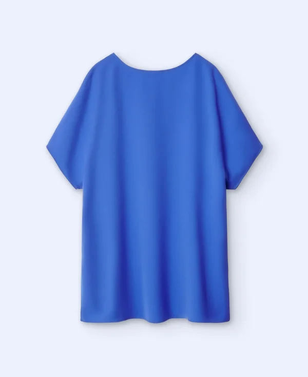 Adolfo Dominguez Chemises Et Tops*Chemise A Encolure Bateau Bleu