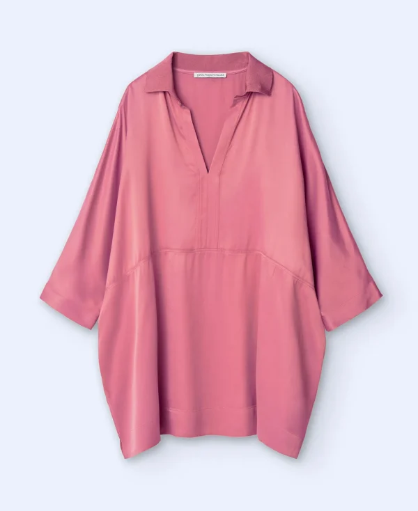 Adolfo Dominguez Chemises Et Tops*Chemise Ample A Manches Japonaises Rose Fonce