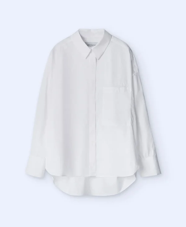 Adolfo Dominguez Chemises Et Tops*Chemise Ample En Coton Blanc