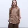 Adolfo Dominguez Chemises*Chemise Avec Maxi Poche En Coton Camel