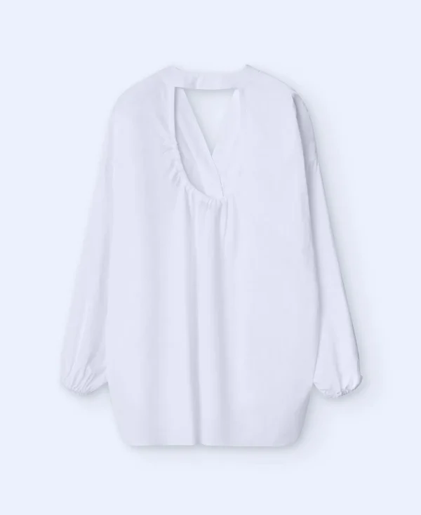 Adolfo Dominguez Chemises Et Tops*Chemise En Coton A Encolure En V Blanc