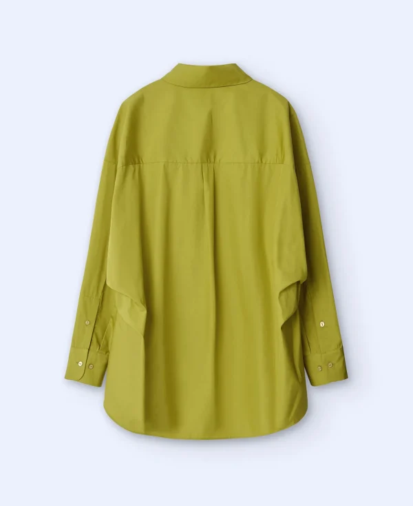 Adolfo Dominguez Chemises Et Tops*Chemise En Coton Oversize Vert Pistache