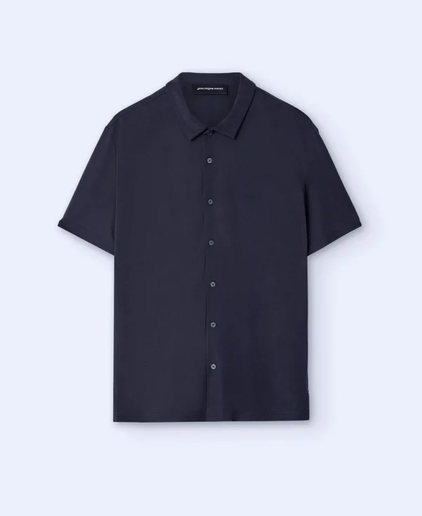 Adolfo Dominguez T-Shirts Et Polos*Chemise En Modal Noir