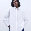 Adolfo Dominguez Chemises Et Tops*Chemise Oversize En Coton Blanc