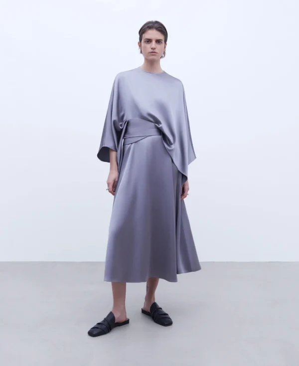 Adolfo Dominguez Chemises Et Tops*Chemisier A Manches Kimono Gris Clair