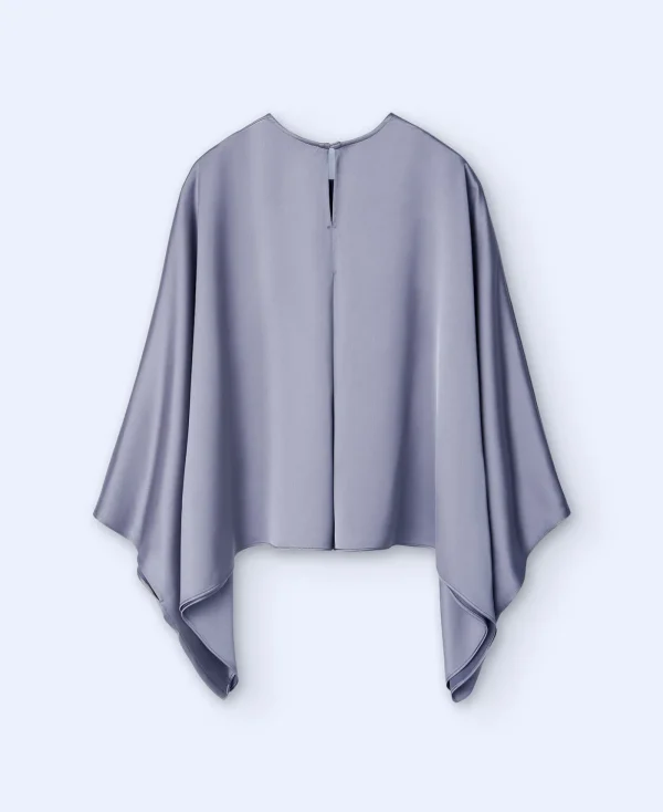 Adolfo Dominguez Chemises Et Tops*Chemisier A Manches Kimono Gris Clair