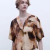 Adolfo Dominguez Chemises Et Tops*Chemisier Oversize Imprime En Coton Multicolore