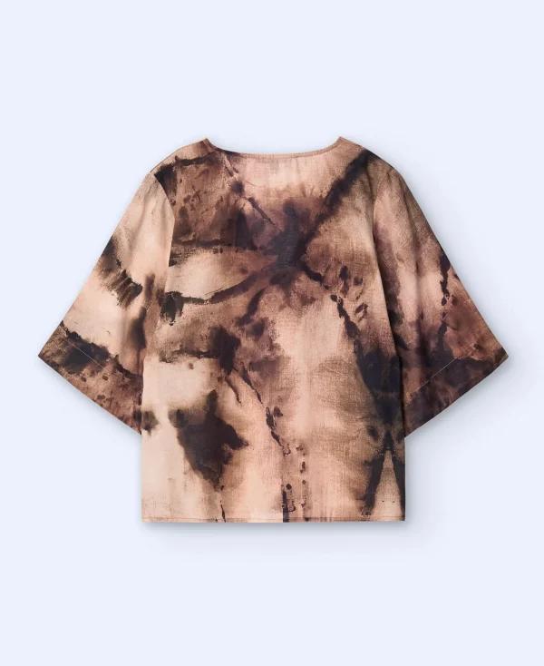 Adolfo Dominguez Chemises Et Tops*Chemisier Oversize Imprime En Coton Multicolore