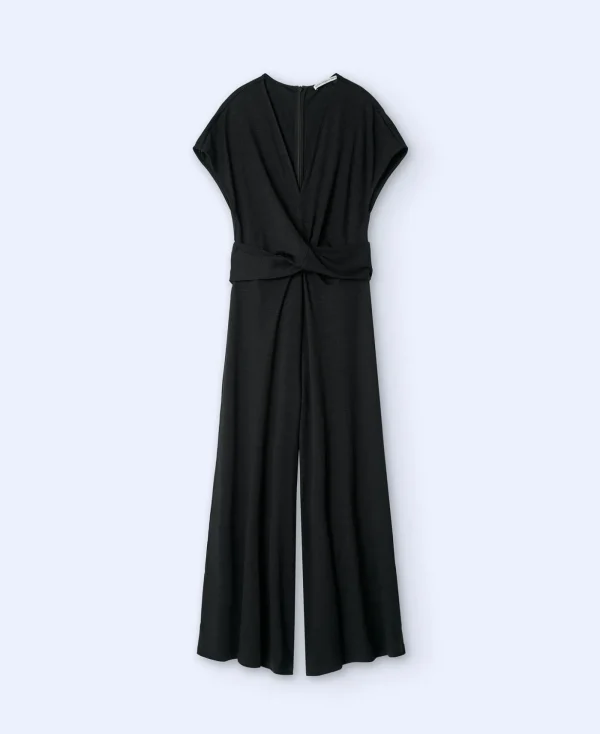 Adolfo Dominguez Robes & Combinaisons*Combi-Pantalon A Encolure En V Noir