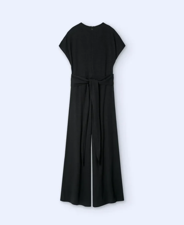 Adolfo Dominguez Robes & Combinaisons*Combi-Pantalon A Encolure En V Noir