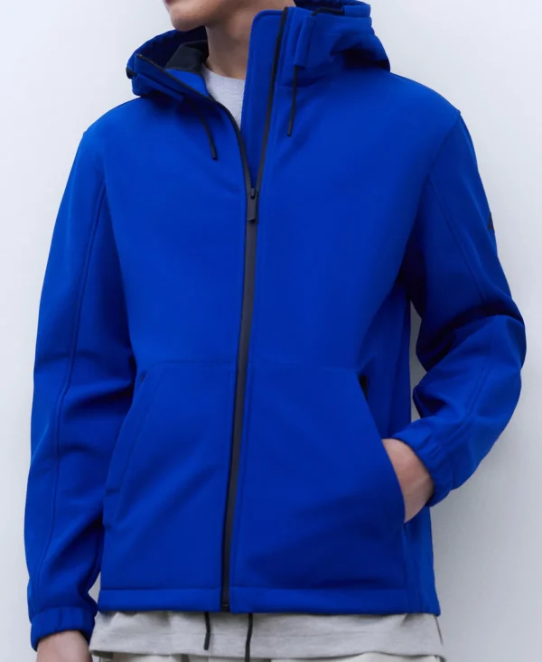 Adolfo Dominguez Vêtements D'Extérieur*Doudoune A Capuche En Neoprene Cobalt