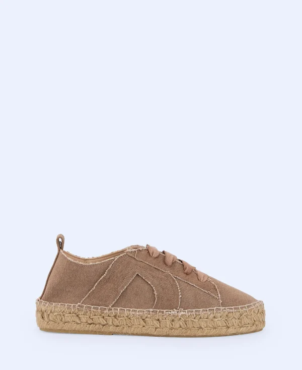 Adolfo Dominguez Chaussures*Espadrilles A Cordons En Coton Beige