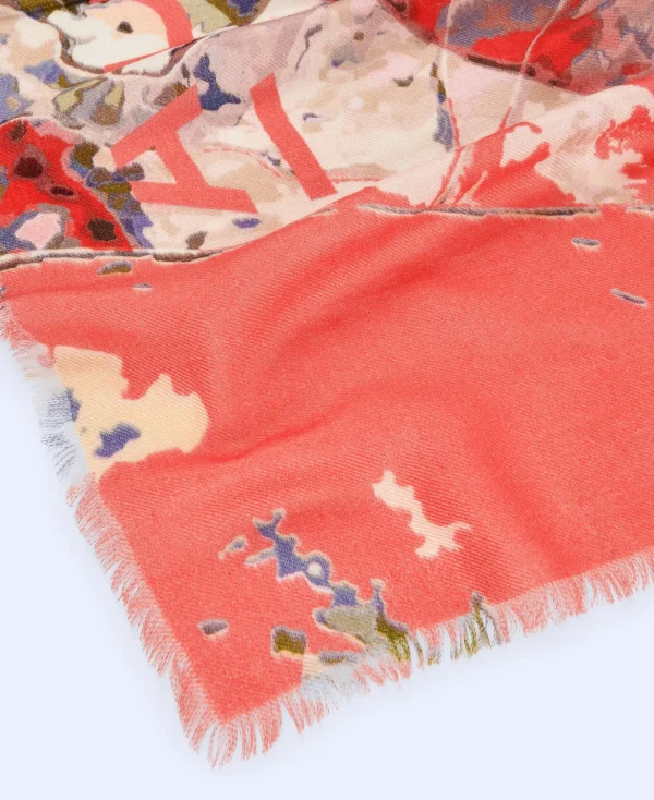 Adolfo Dominguez Foulard*Etole Carree En Modal Corail