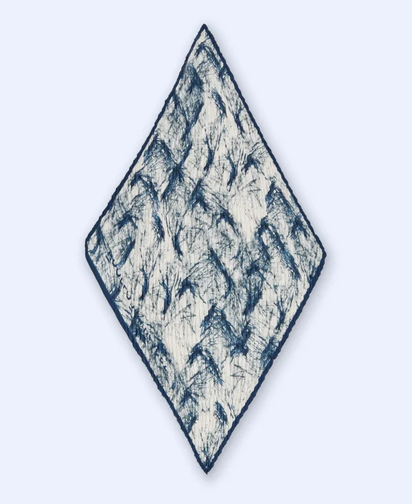 Adolfo Dominguez Foulard*Foulard Bandana Imprime Bleu