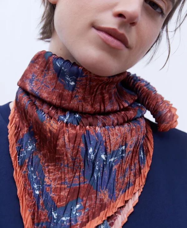 Adolfo Dominguez Foulard*Foulard Bandana Imprime Orange