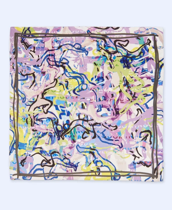 Adolfo Dominguez Foulard*Foulard Imprime Lilas