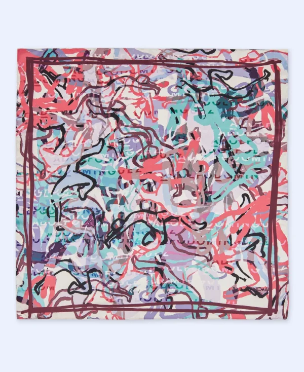 Adolfo Dominguez Foulard*Foulard Imprime Framboise