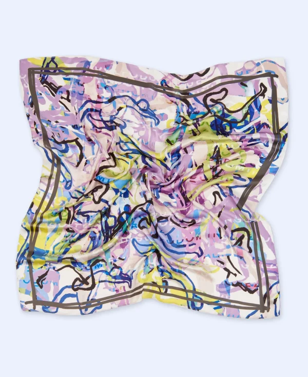 Adolfo Dominguez Foulard*Foulard Imprime Lilas